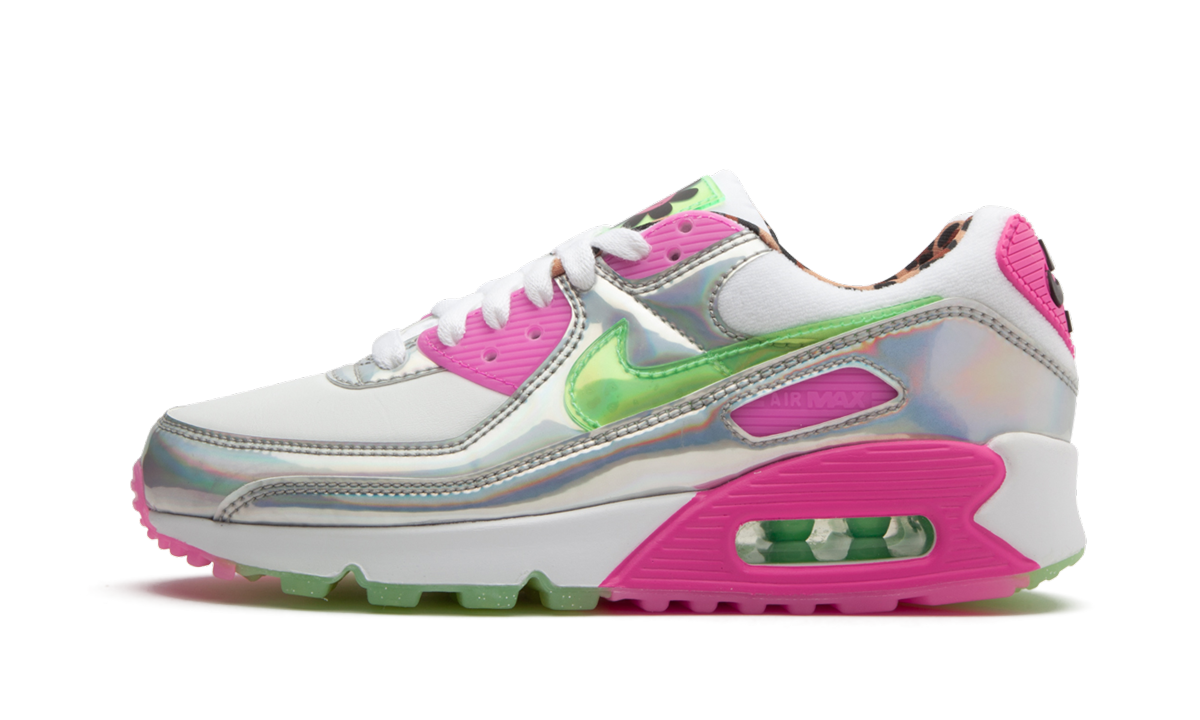 Women's AIR MAX 90 LX "Iridescent Leopard" CQ2559 100 - product image from the listing.
