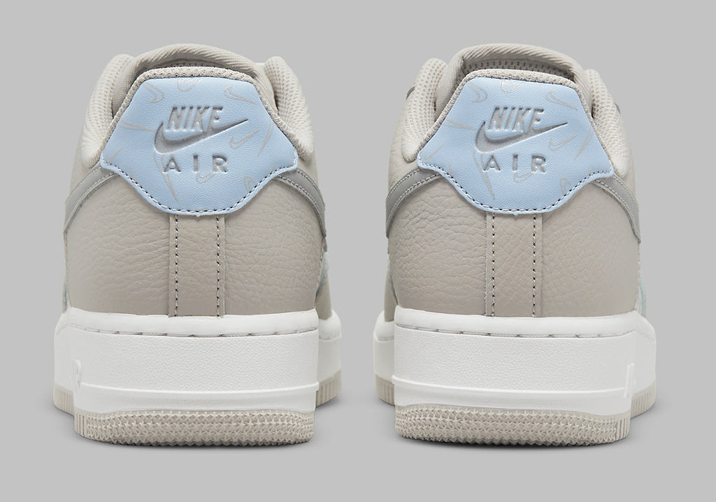 Women's Nike Air Force 1 Low Mini Swooshes Grey - product image from the listing.