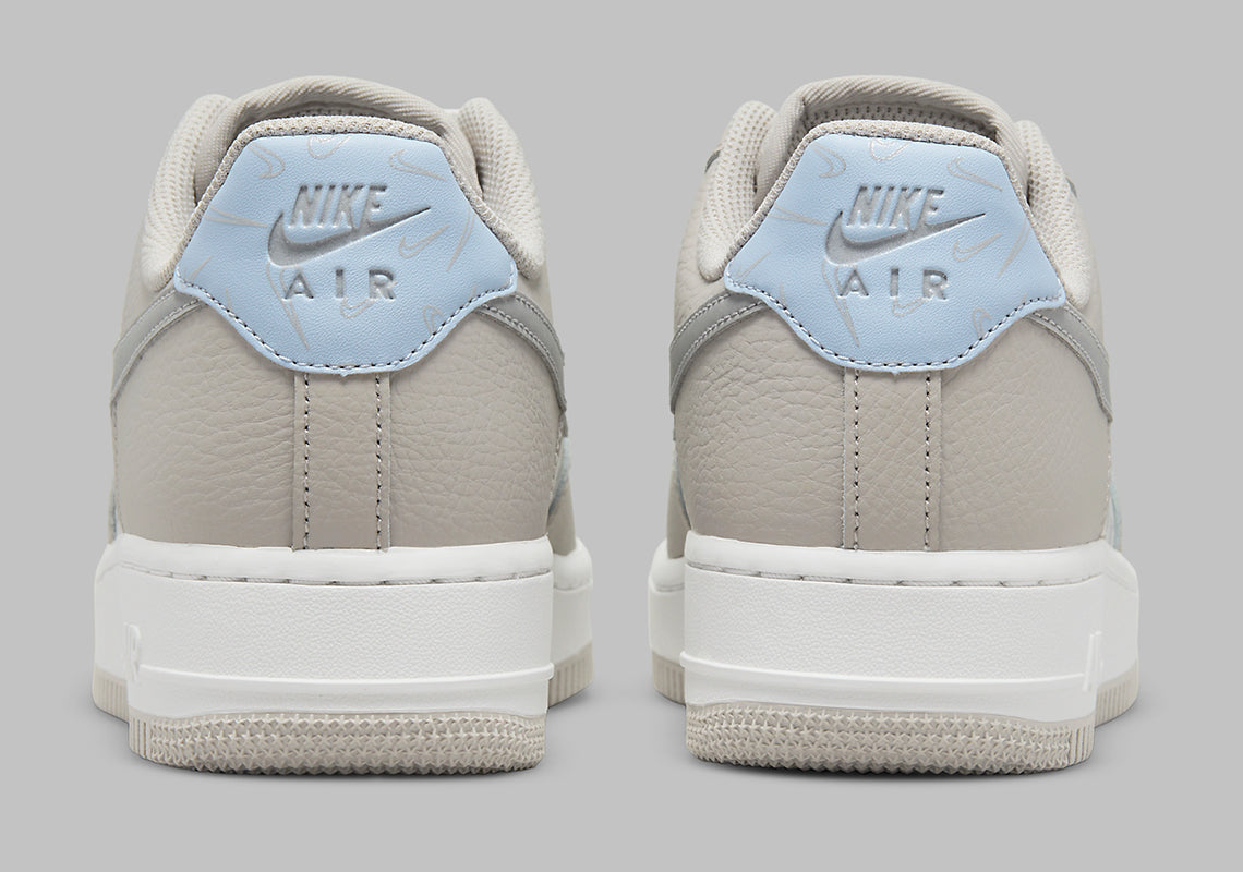 Women's Nike Air Force 1 Low Mini Swooshes Grey - product image from the listing.