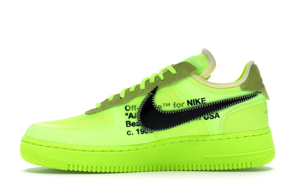 Nike Air Force 1 Low Off-White in Volt - product image from the listing.
