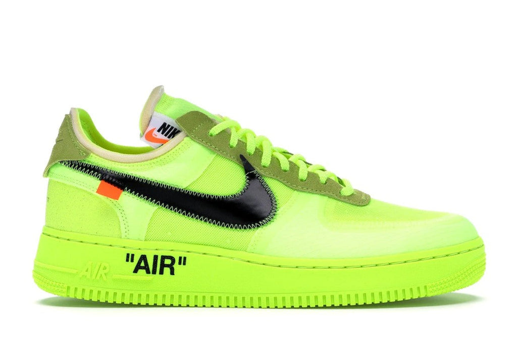 Nike Air Force 1 Low Off-White in Volt - product image from the listing.