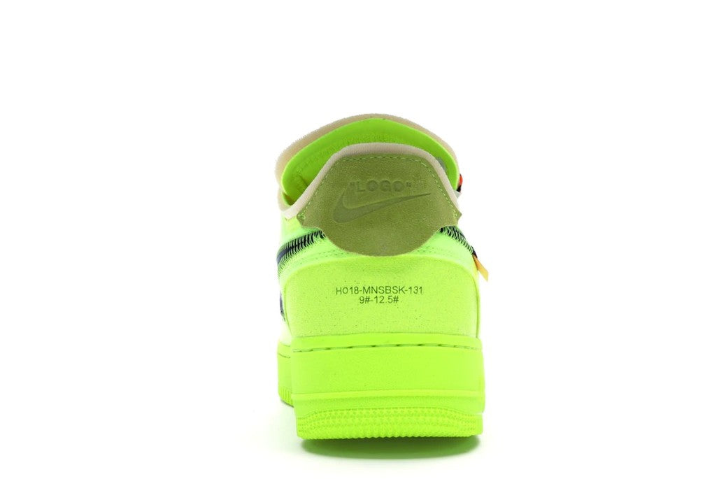 Nike Air Force 1 Low Off-White in Volt - product image from the listing.