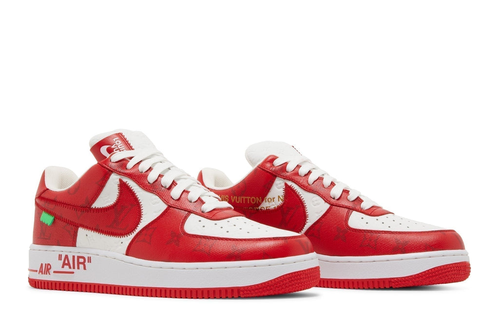 Nike Air Force 1 Low x Louis Vuitton By Virgil Abloh in White Red - product image from the listing.