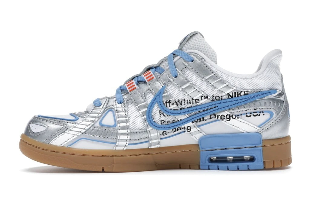 Air Rubber Dunk Off-White UNC by Nike - product image from the listing.