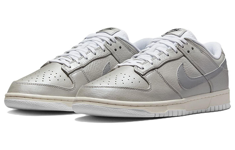 Nike Dunk Low in Metallic Silver - product image from the listing.