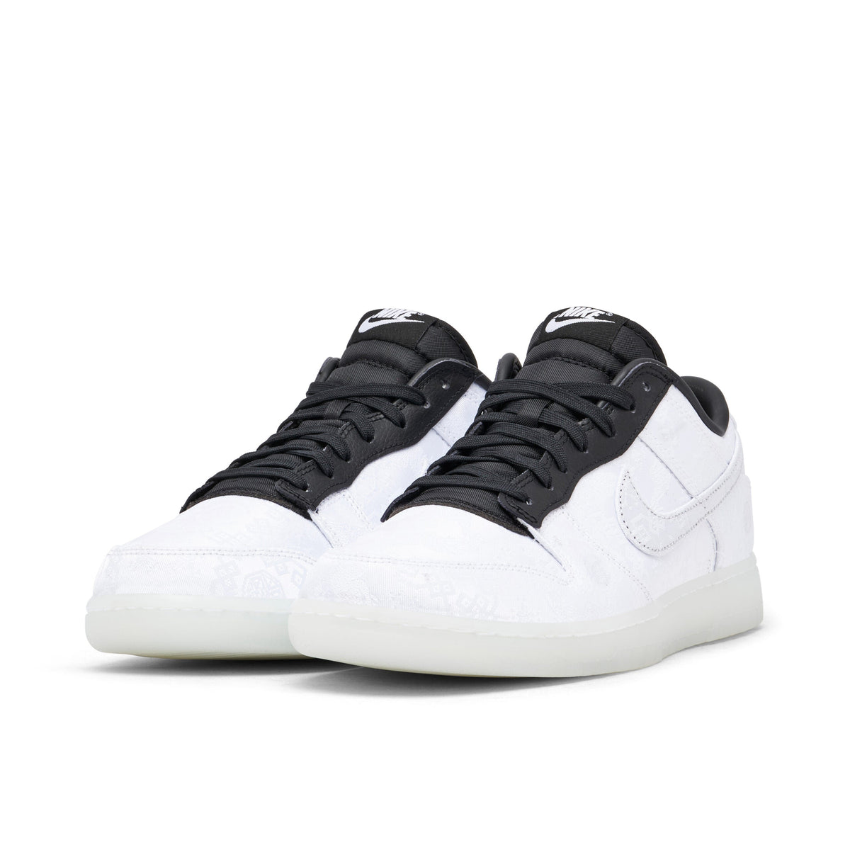 Nike Dunk Low x CLOT x fragment in Black White - product image from the listing.