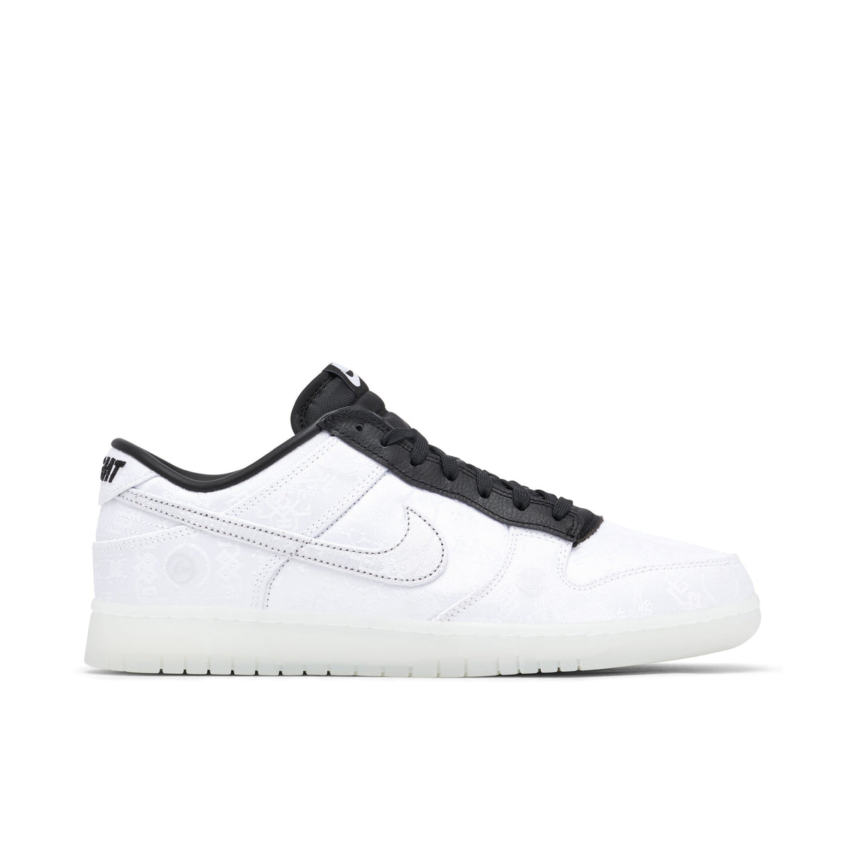 Nike Dunk Low x CLOT x fragment in Black White - product image from the listing.