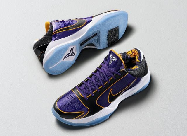 Kobe 5 Protro Lakers by Nike - product image from the listing.
