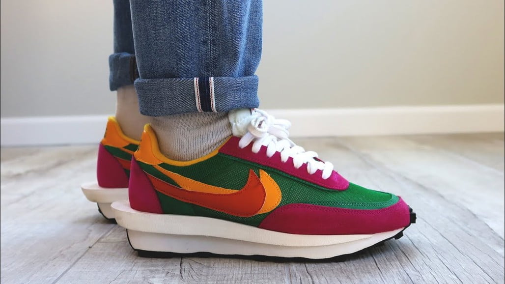 Nike LD Waffle sacai Pine in Green - product image from the listing.