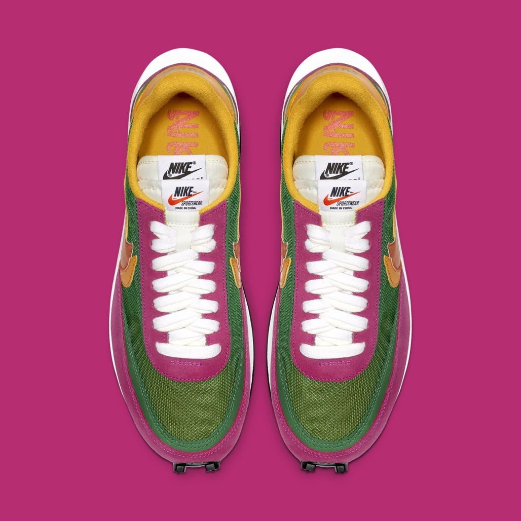 Nike LD Waffle sacai Pine in Green - product image from the listing.