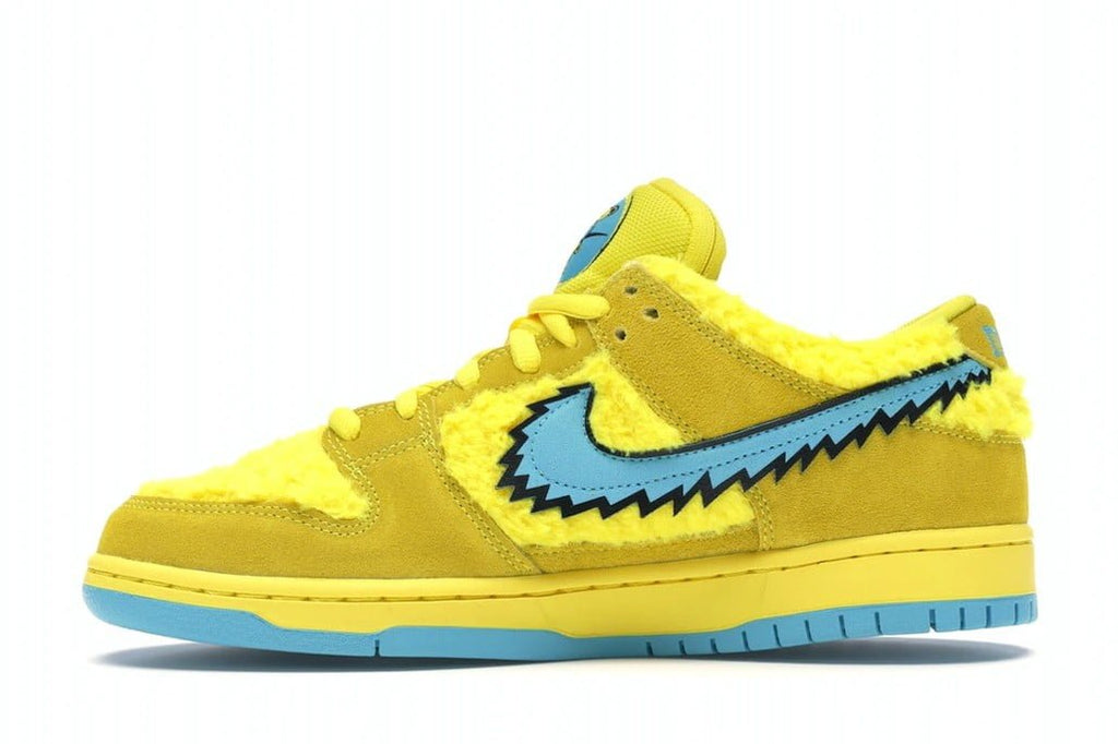 Nike SB Dunk Low Grateful Dead Bears Opti in Yellow - product image from the listing.