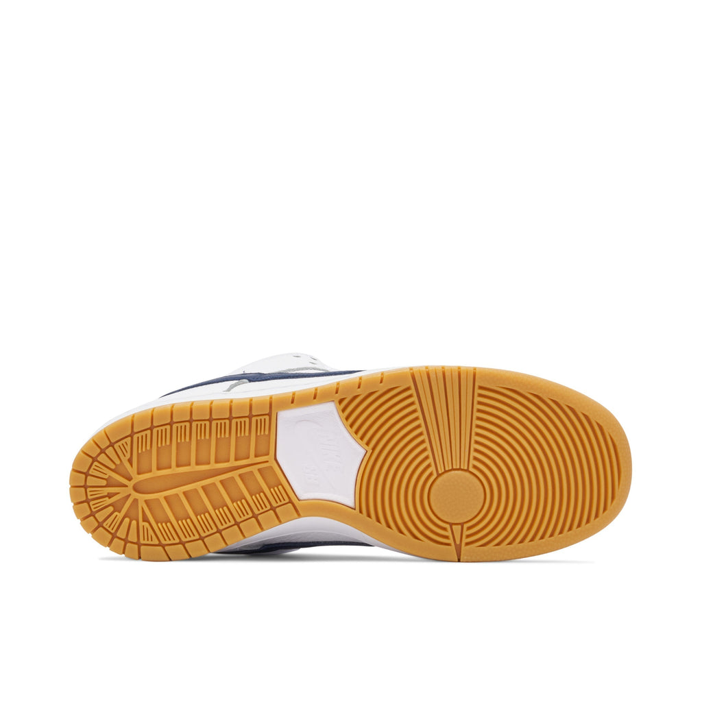 Nike SB Dunk Low Orange Label in White Navy - product image from the listing.