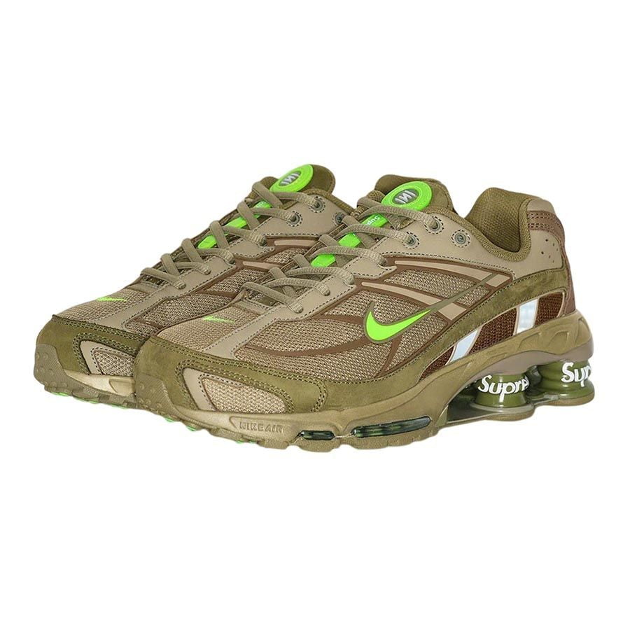 Nike Shox Ride 2 SP x Supreme in Olive - product image from the listing.