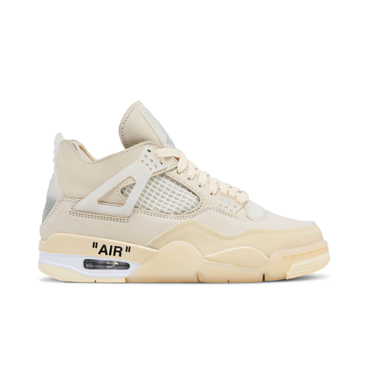Women's Off-White x Air Jordan 4 SP Sail CV9388-100 - product image from the listing.