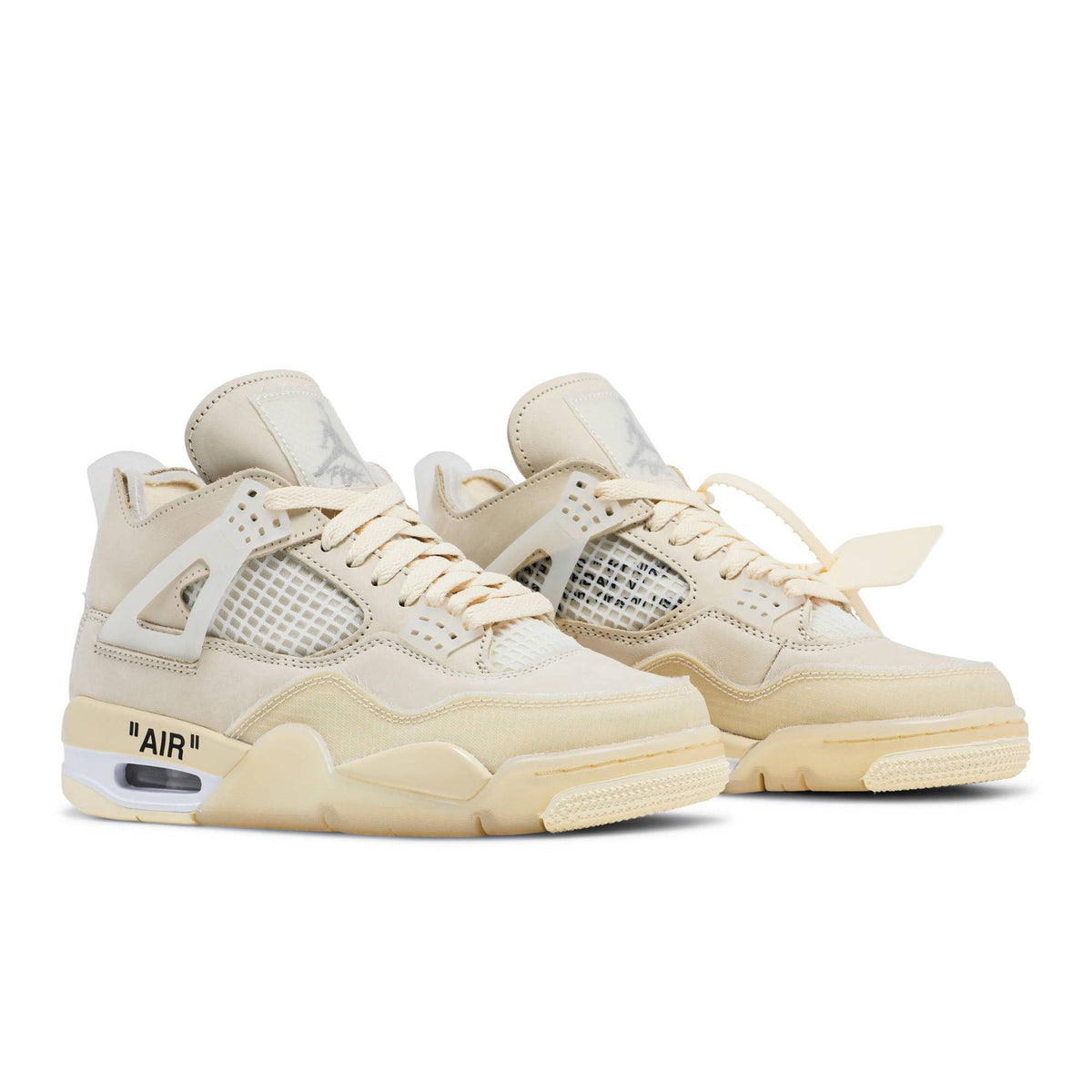 Women's Off-White x Air Jordan 4 SP Sail CV9388-100 - product image from the listing.