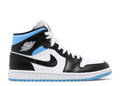 Air Jordan 1 Mid 'University Blue' Sneaker - product image from the listing.