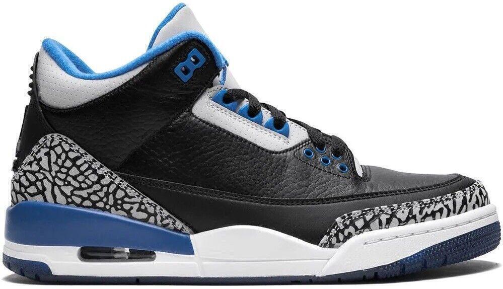 Air Jordan 3 Retro Sport Blue - Size 11 - product image from the listing.
