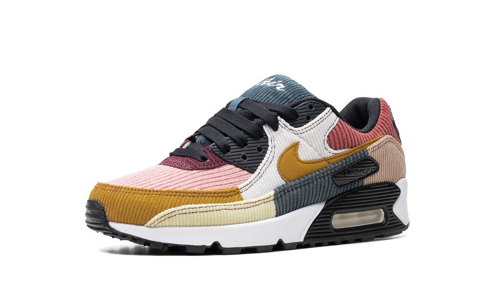 Women's AIR MAX 90 "Multi-Color Corduroy" FB8455 001 - product image from the listing.