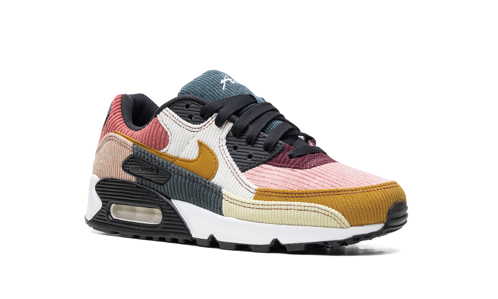 Women's AIR MAX 90 "Multi-Color Corduroy" FB8455 001 - product image from the listing.
