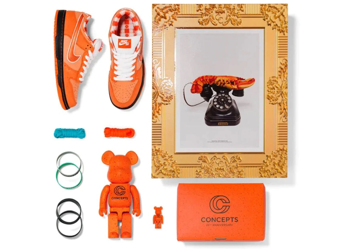 Orange Lobster Dunk Low Special Box - product image from the listing.