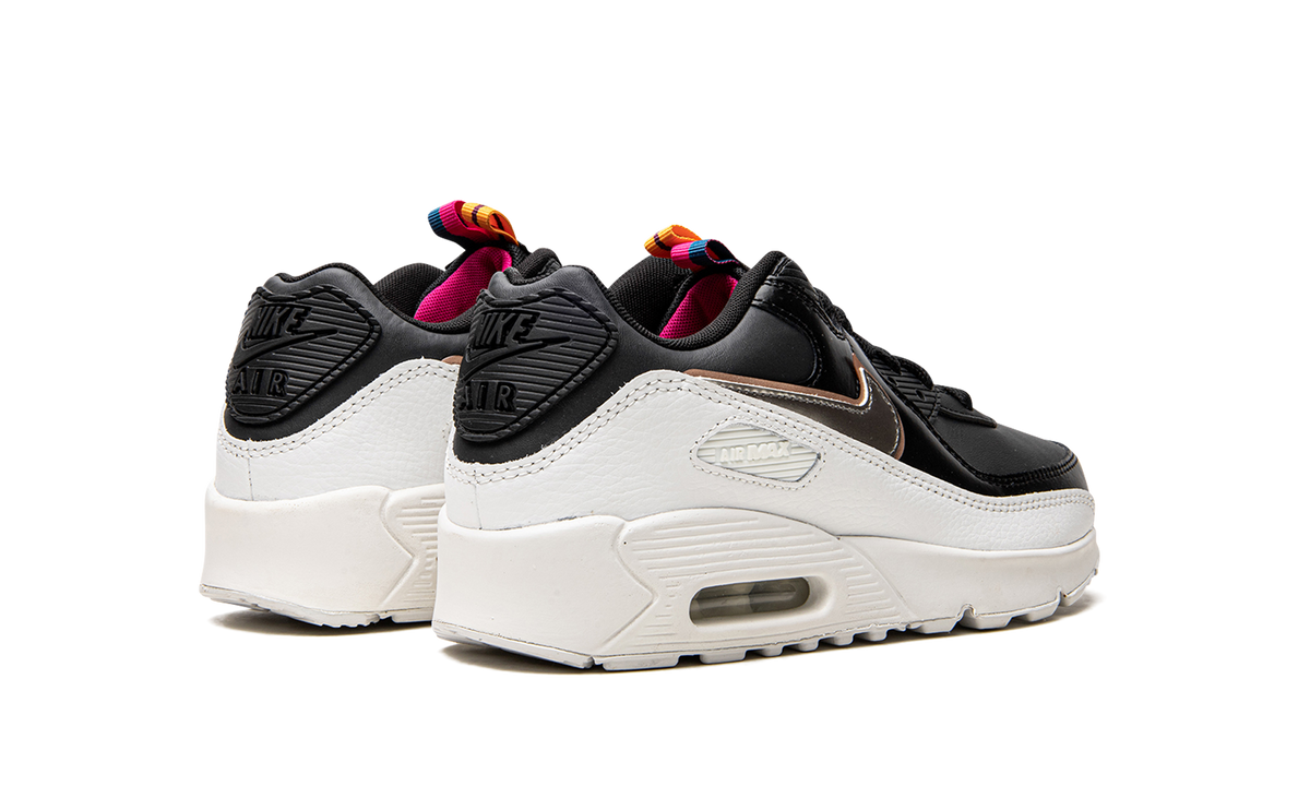 "Off Noir Metallic Pewter" Air Max 90 LTR GS DJ0414 001 - product image from the listing.