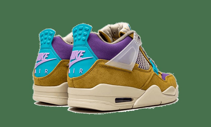 Union x Air Jordan 4 30th Anniversary in Desert Moss Turquoise Blue - product image from the listing.