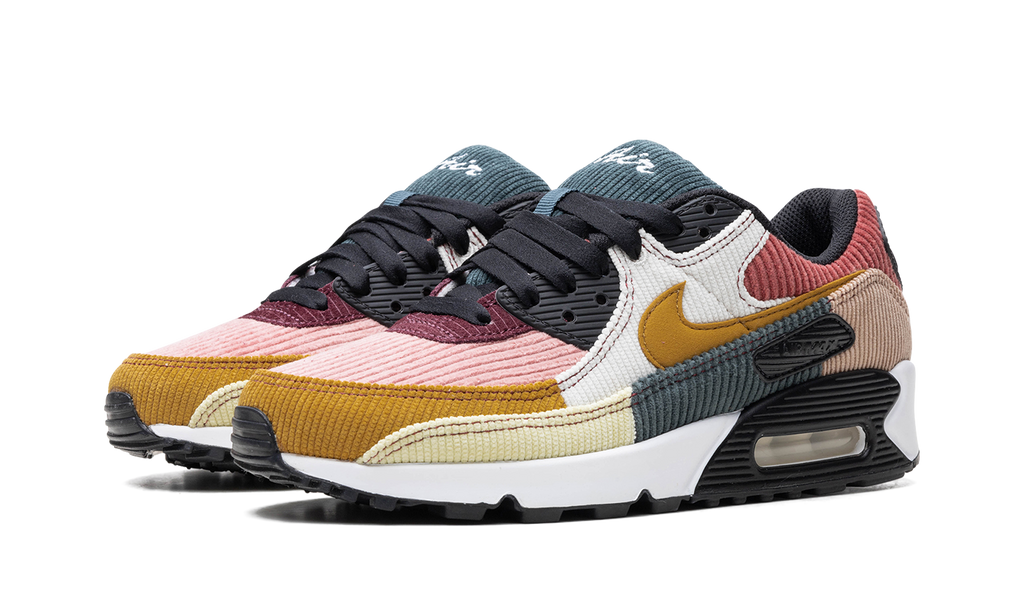 Women's AIR MAX 90 "Multi-Color Corduroy" FB8455 001 - product image from the listing.