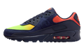 "Blackened Blue Lemon Venom Hyper Crimson Gradient" Air Max 90 DM0029 700 - product image from the listing.