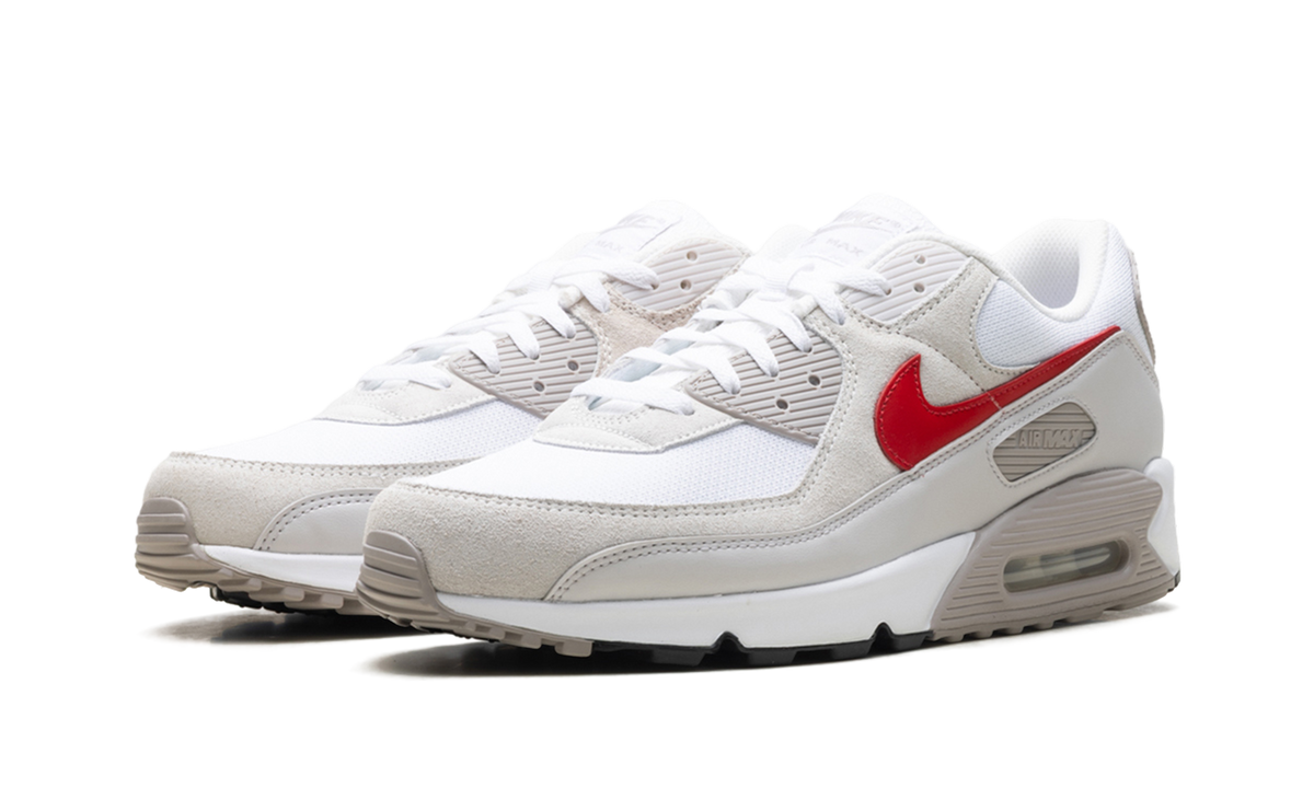 "White College Grey Vast Grey University Red" Air Max 90 DM0029 113 - product image from the listing.