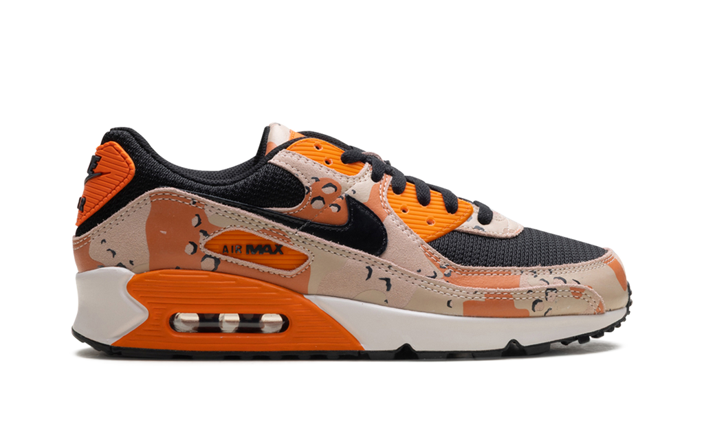 "Bio Beige / Safety Orange / Phantom / Black" Air Max 90 Premium IF1721 201 - product image from the listing.