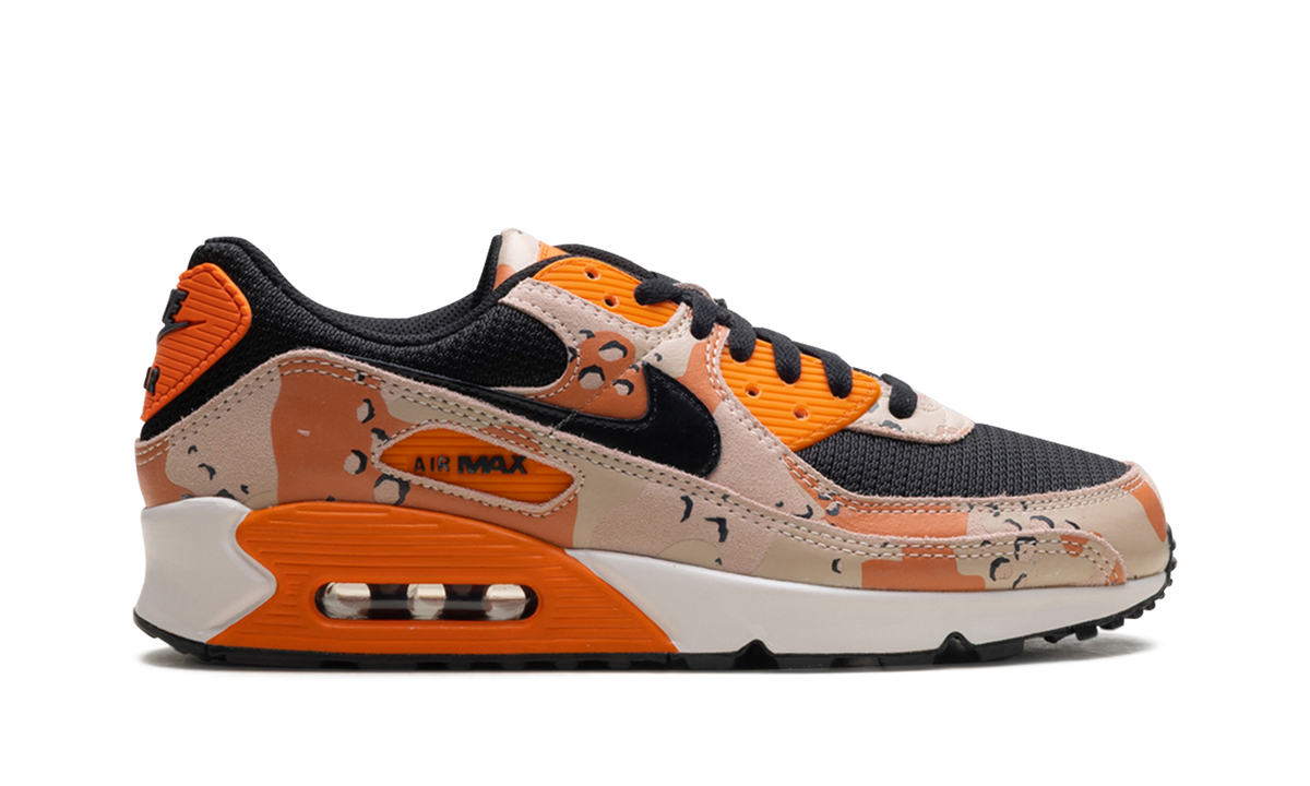 "Bio Beige / Safety Orange / Phantom / Black" Air Max 90 Premium IF1721 201 - product image from the listing.