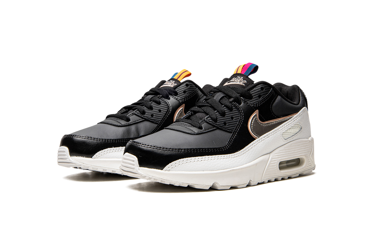 "Off Noir Metallic Pewter" Air Max 90 LTR GS DJ0414 001 - product image from the listing.