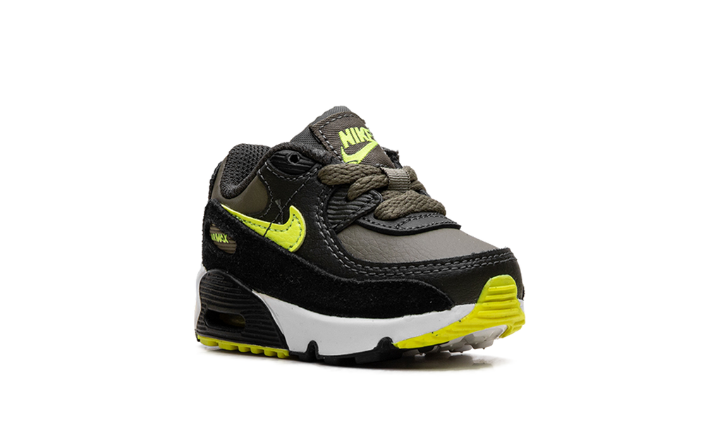 "Medium Olive/Volt-Black" Air Max 90 LTR TD DV3609 200 - product image from the listing.